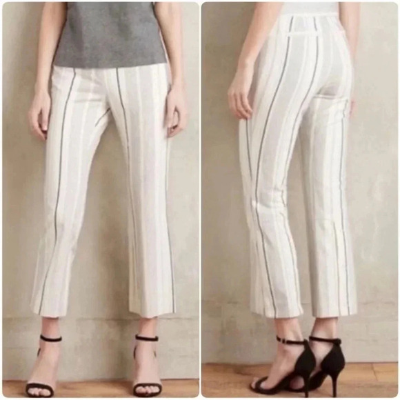 Cartonnier Pants - Anthropologie Cartonnier Charlie Crop Flare Pants - Size 0